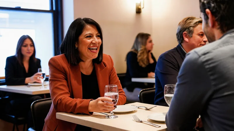 Women in their 50s at a speed dating event, a practical offline option for mature women dating